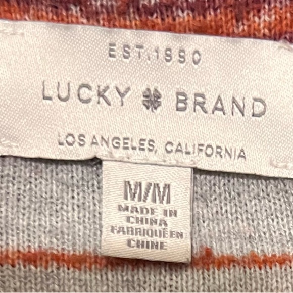 Lucky Brand Women's Cardigan - Gray, Red, Black - Picture 3 of 5